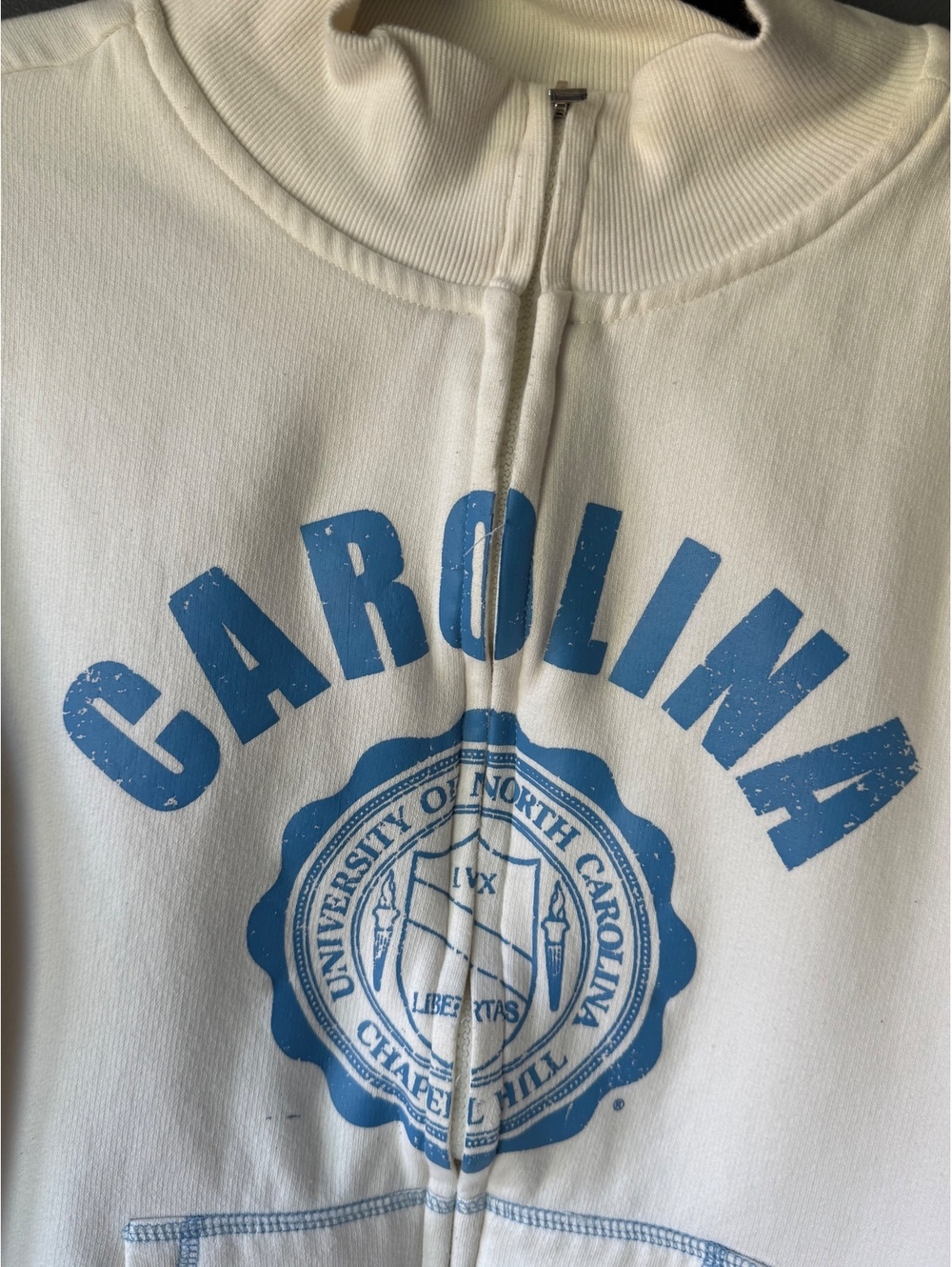 Foot Locker Exclusive University Of North Carolina Carolina Zip-Up Sweatshirt View 2